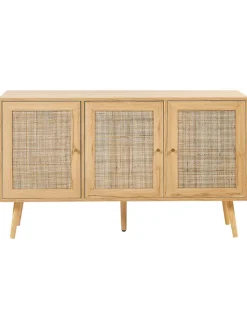 Beliani Regale & Schränke<Sideboard PEROTE in Braun/Gold - (W) 120 x (H) 71 x (L) 40 cm