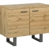Beliani Regale & Schränke<Sideboard TIMBER in Braun/Grau - (W) 94 x (H) 79 x (L) 42 cm