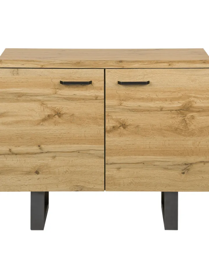 Beliani Regale & Schränke<Sideboard TIMBER in Braun/Grau - (W) 94 x (H) 79 x (L) 42 cm