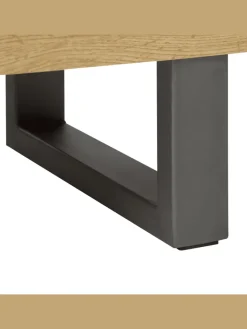 Beliani Regale & Schränke<Sideboard TIMBER in Braun/Grau - (W) 94 x (H) 79 x (L) 42 cm