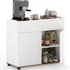 COSTWAY Regale & Schränke<Sideboard 80x35x70 cm in Weiß