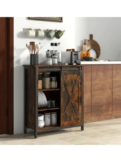 COSTWAY Regale & Schränke<Sideboard 70x30x81cm in Braun