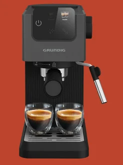 GRUNDIG Küchenelektronik<Siebträgermaschine in Schwarz - (B)14,4 x (H)30,8 x (T)42,3 cm
