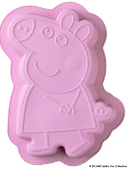 Dr. Oetker Koch- & Backutensilien<Silikon-Backform "Peppa" in Rosa - (L)27 x (B)19,5 cm