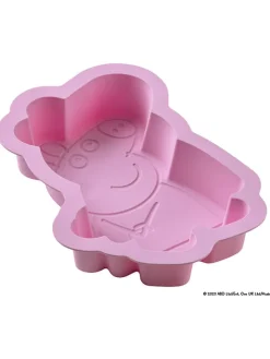 Dr. Oetker Koch- & Backutensilien<Silikon-Backform "Peppa" in Rosa - (L)27 x (B)19,5 cm