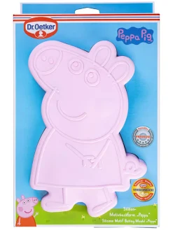 Dr. Oetker Koch- & Backutensilien<Silikon-Backform "Peppa" in Rosa - (L)27 x (B)19,5 cm