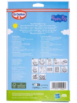 Dr. Oetker Koch- & Backutensilien<Silikon-Backform "Peppa" in Rosa - (L)27 x (B)19,5 cm
