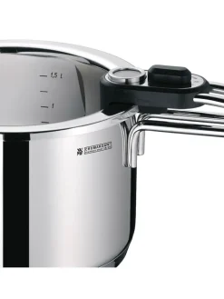 WMF Kochgeschirr<Simmertopf mit Temperaturanzeige in Silber - 1,5 l
