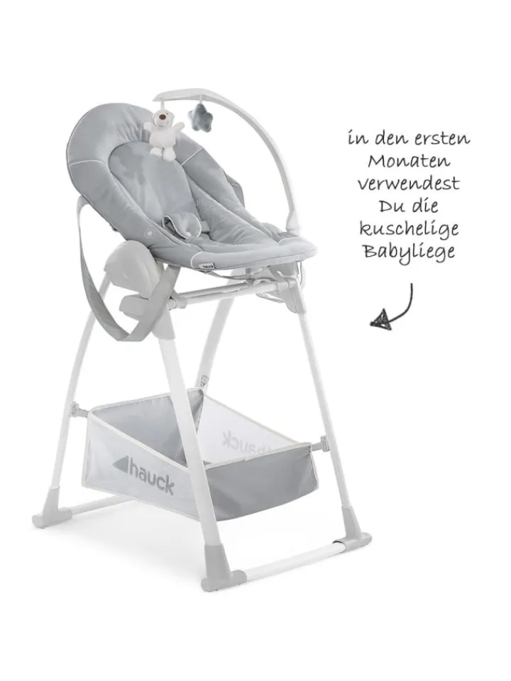 Hauck Babymöbel<Sitn Relax 3in1 - Hochstuhl ab der Geburt, in grau,weiss