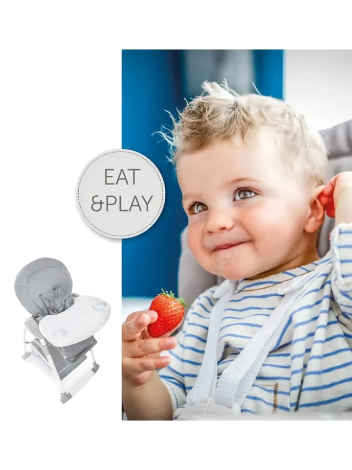 Hauck Babymöbel<Sitn Relax 3in1 - Hochstuhl ab der Geburt, in grau,weiss