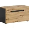 xonox.home Garderoben<Sitzbank (B/H/T: 80x45x37 cm) in Basalt grau und Artisan Nachbildung