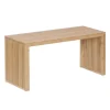 relaxdays Sitzmöbel<Sitzbank in Natur - (B)90 x (H)43 x (T)33 cm