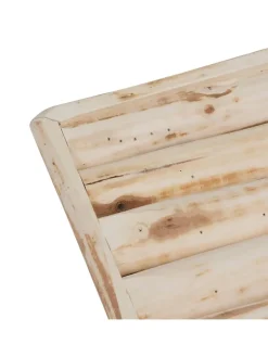 WellHome Sitzmöbel<Sitzbank "Woody" in Beige - (B)70 x (H)31 x (T)26 cm