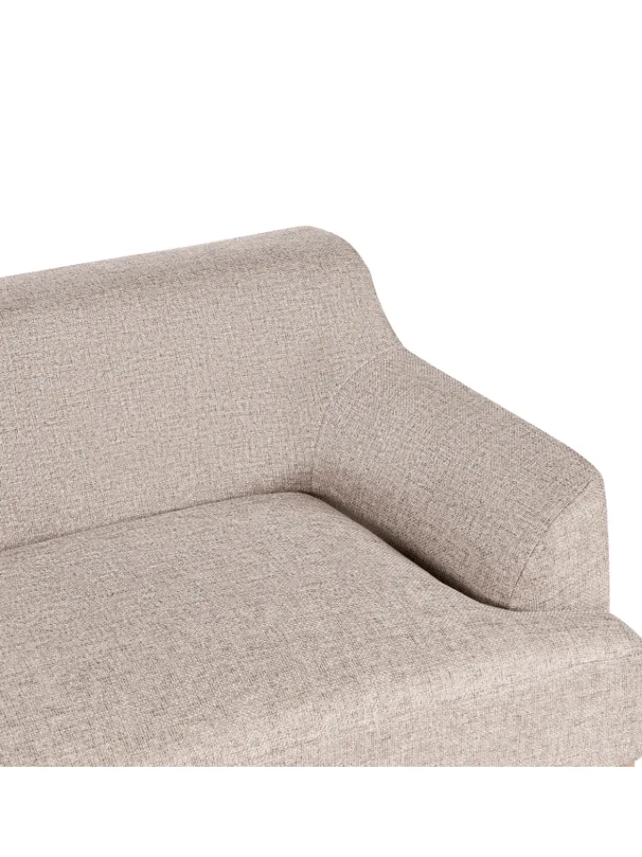 Beliani Sitzmöbel<3-Sitzer Sofa SOSJO in Braun - (W) 219 x (H) 74 x (L) 83 cm
