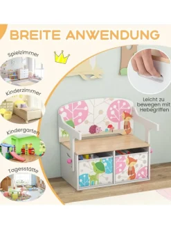COSTWAY Möbel-Sets<Sitzgruppe 3 in1 in Weiß
