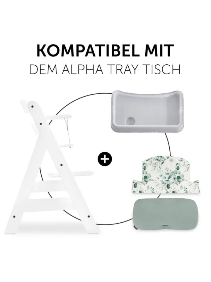 Hauck Babymöbel<Sitzkissen / Hochstuhlauflage für Alpha Hochstuhl in gruen,bunt