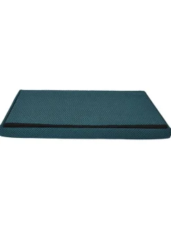 Rétro Chic Sitzmöbel<Sitztruhe "Atome" in Petrol - (B)77 x (H)38 x (T)38 cm