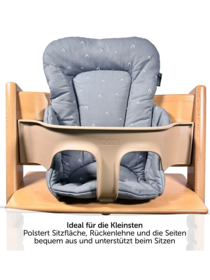 LaLoona Babymöbel<Sitzverkleinerer für Stokke Tripp Trapp Hochstuhl in grau