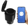 XCOAST Smarthome & Wetterstationen<Smart WLAN Aussensteckdose in Schwarz