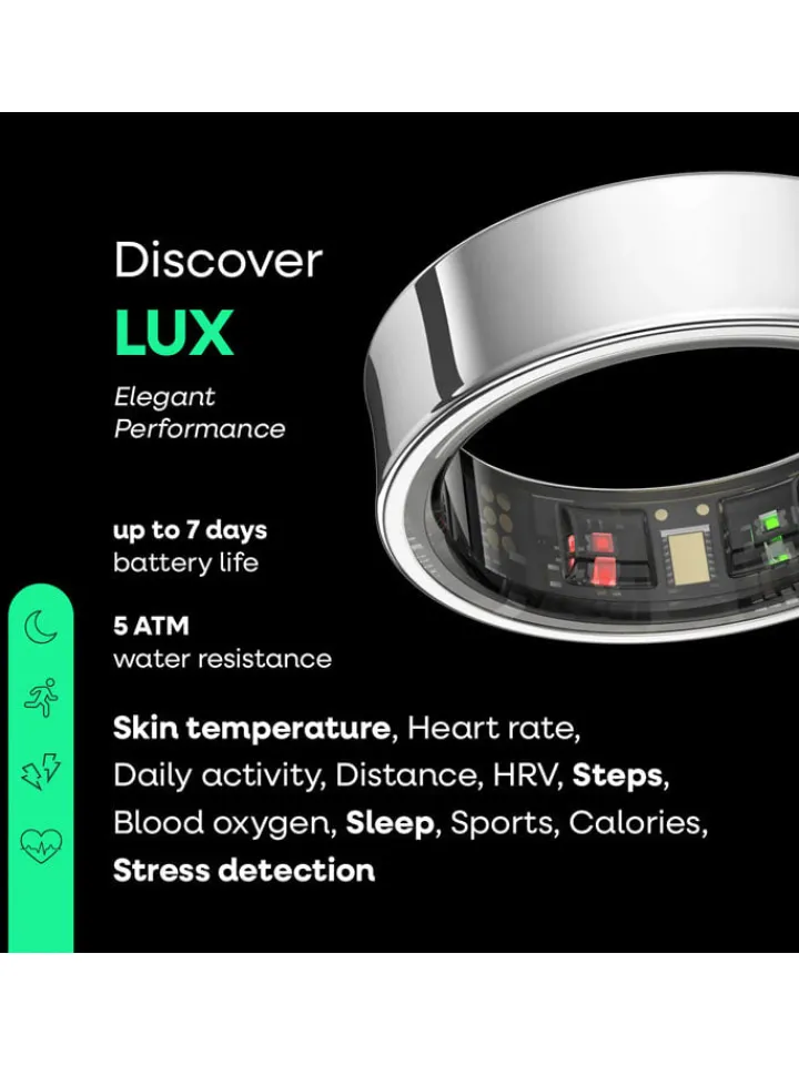 Nolatr Technik|Pflege & Gesundheit<Smart-Ring "Elite LUX" in Silber