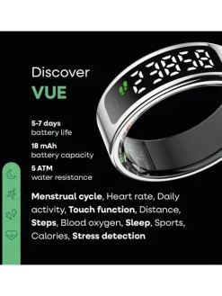 Nolatr Technik|Pflege & Gesundheit<Smart-Ring "Elite VUE" in Silber