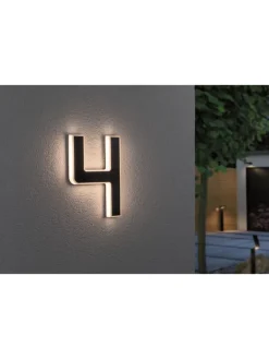 paulmann Außenleuchten<Solar LED Hausnummernleuchte Nummer 4