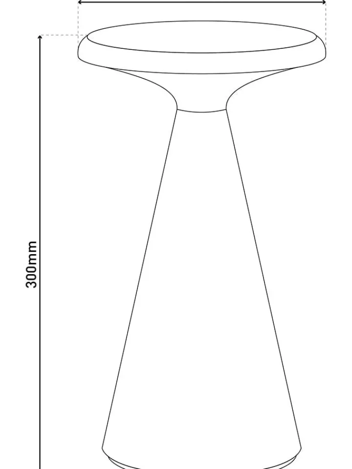 näve Dekofiguren & -Objekte<Solar-Akku-Tischleuchte "Palu" in Gelb - (H)30 x Ø 20 cm