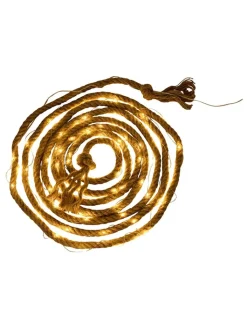 näve Außenbeleuchtung<Solar-Lichterkette "Canamo" in Hellbraun - (L)800 cm