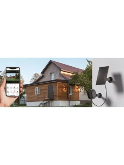 Woox Foto & Video<Solar-Outdoor-Kamera "R4253-W" in Weiß
