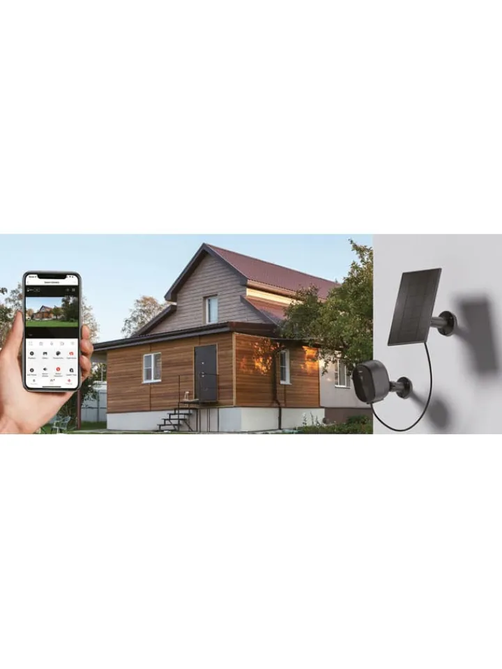 Woox Foto & Video<Solar-Outdoor-Kamera "R4253-W" in Weiß