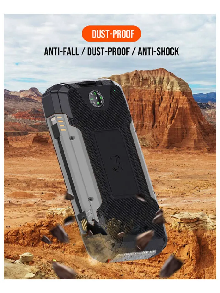 SWEET ACCESS Technikzubehör<Solar-Powerbank 30.000 mAh in Grau