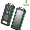SmartCase Technikzubehör<Solar-Powerbank in Schwarz/ Grün - 20.000 mAh