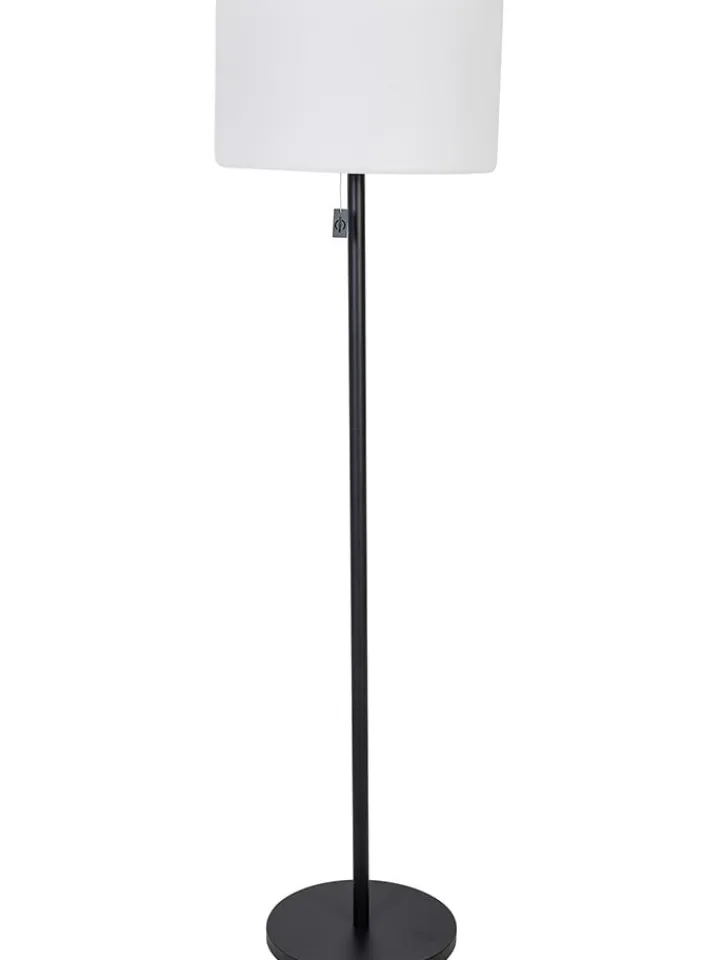 greemotion Stehleuchten<Solar-Stehleuchte in Weiß/ Schwarz - (H)150 cm