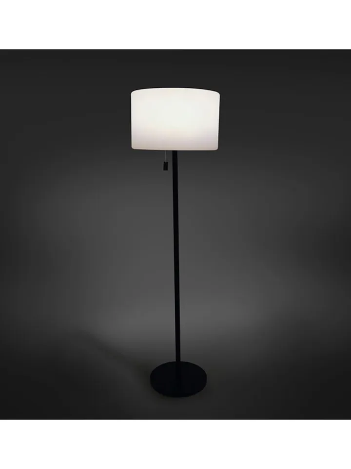 greemotion Stehleuchten<Solar-Stehleuchte in Weiß/ Schwarz - (H)150 cm