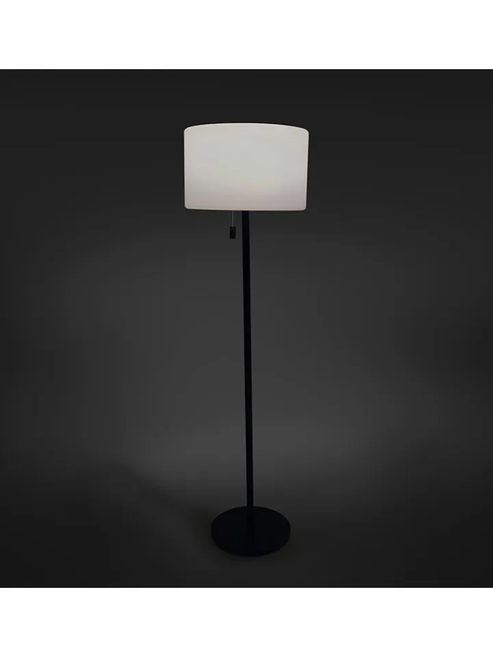 greemotion Stehleuchten<Solar-Stehleuchte in Weiß/ Schwarz - (H)150 cm