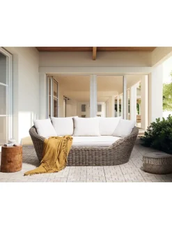 Beliani Gartenmöbel<Sonneninsel CAVO in /Beige - (W) 227 x (H) 80 x (L) 124 cm