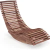 COSTWAY Gartenmöbel<Sonnenliege ergonomisch in Hellbraun