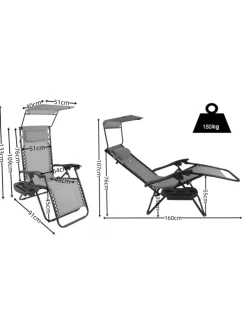 VCM Gartenmöbel<Sonnenliege Liegestuhl Gartenstuhl Camping Maltosa in Rot