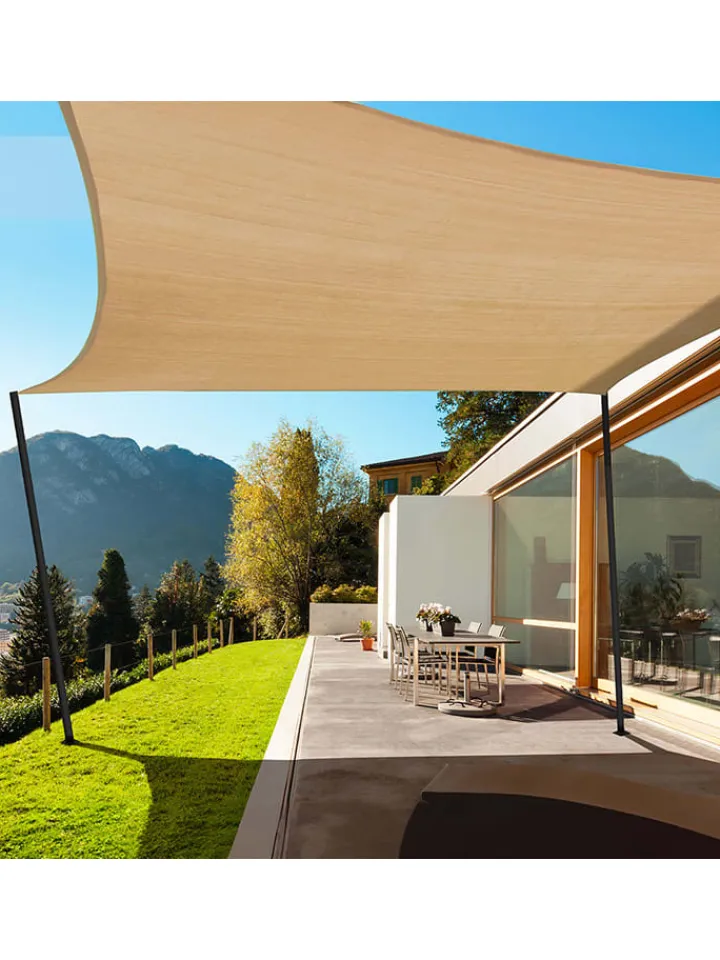 Inkazen Gartenmöbel<Sonnensegel in Beige - (L)350 x (B)350 cm