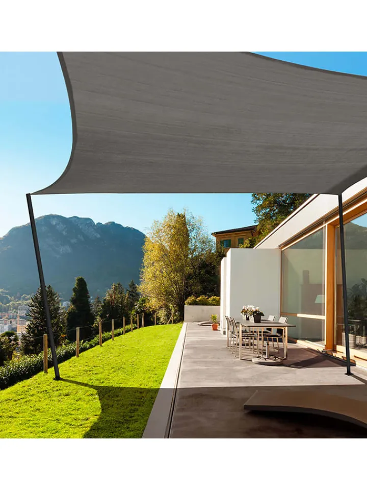 Inkazen Gartenmöbel<Sonnensegel in Grau - (L)350 x (B)350 cm