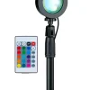 GRUNDIG Lichterketten & Deko-Leuchten<Sonnenuntergangs-Projektionslampe in Schwarz - (H)38 cm