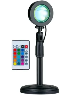 GRUNDIG Lichterketten & Deko-Leuchten<Sonnenuntergangs-Projektionslampe in Schwarz - (H)38 cm