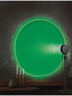 GRUNDIG Lichterketten & Deko-Leuchten<Sonnenuntergangs-Projektionslampe in Schwarz - (H)38 cm