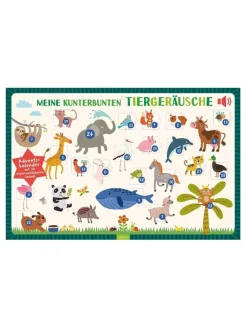 ars edition Adventskalender<Sound-Adventskalender "Meine kunterbunten Tiergeräusche" - ab 2 Jahren