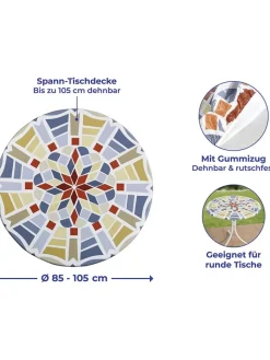 Wenko Küchentextilien|Tisch- & Küchentextilien<Spann-Tischdecke "Maximex" in Bunt - Ø 85 cm