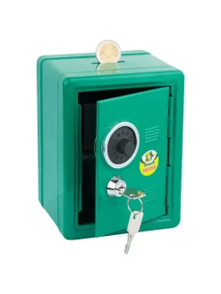 Jolly Wohndekoration<Spardose "Tresor" in Grün - (L)16,5 x (B)12,5 x (H)12 cm