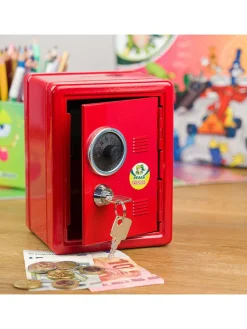 Jolly Wohndekoration<Spardose "Tresor" in Rot - (L)16,5 x (B)12,5 x (H)12 cm