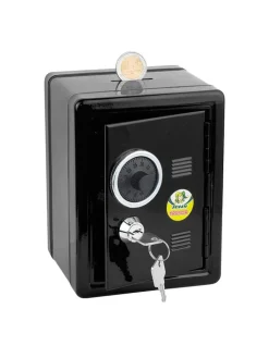 Jolly Wohndekoration<Spardose "Tresor" in Schwarz - (L)16,5 x (B)12,5 x (H)12 cm