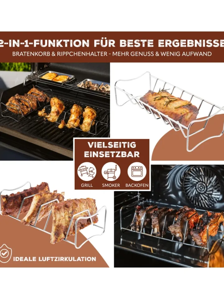 bremermann Grillen<Spare Ribs- und Bratenhalter
