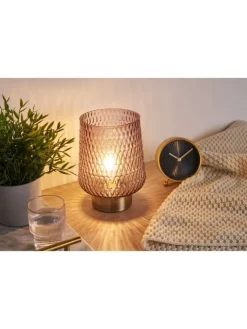 Pauleen Tischleuchten<Sparkling Glamour mobile Tischleuchte Timer Batterie Grau